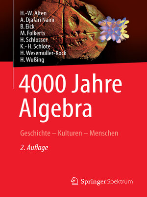 cover image of 4000 Jahre Algebra